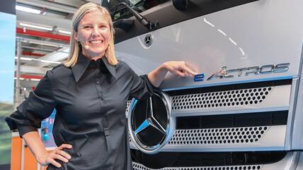 Eine von drei Frauen, die einen Dax-Konzern führen: Karin Radström ist Chefin von Daimler Truck.