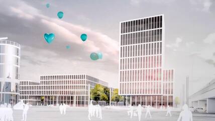 Überzeugte durch angenehme Urbanität: Der Siegerentwurf des Hamburger Büros bof architekten wird Grundlage für einen neuen Bebauungsplan.